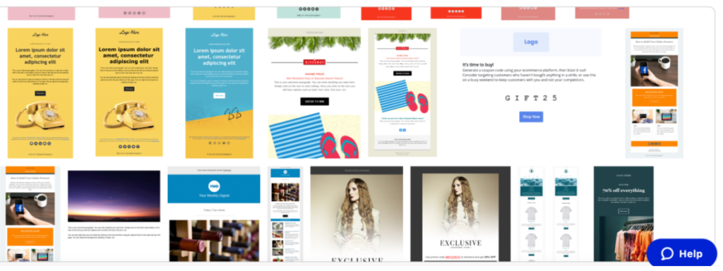 GetResponse vs ActiveCampaign ActiveCampaign email design templates