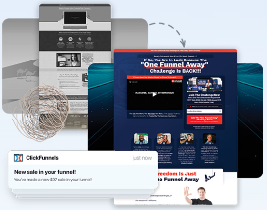 Clickfunnels AI funnel builder sales funnel image