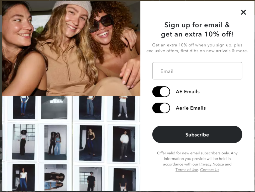 How to create an email subscriber list popup of a new visitor discount